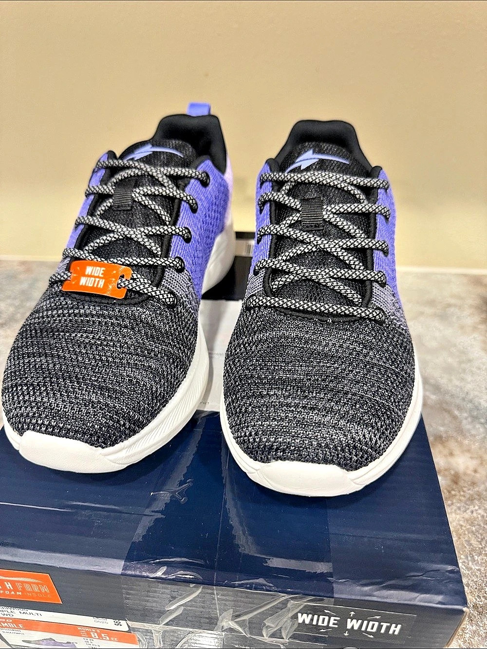 Northside Athletic Shoes Black & Purple US 8.5 wide NWT